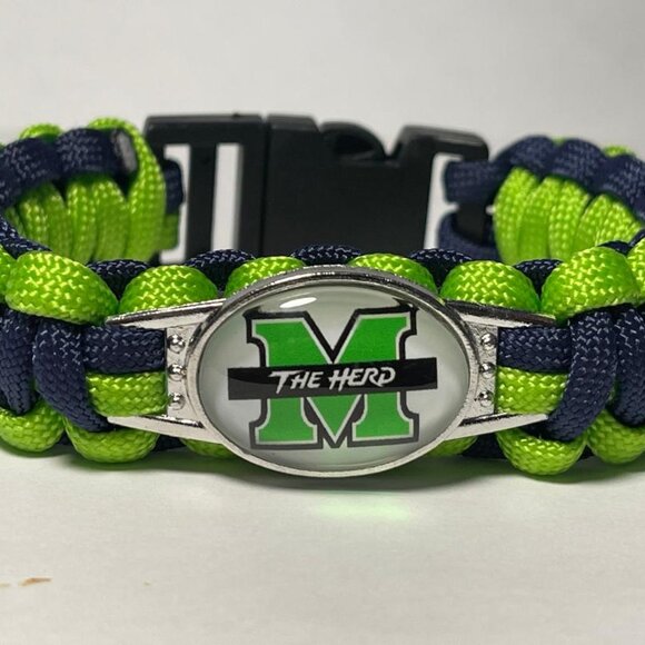 Marshall Thundering Herd NCAA Paracord Bracelet NEW - Picture 1 of 2